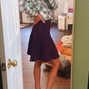 Maroon full mercer and Madison skirt